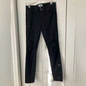 Women’s Black Ripped Skinny Jeans